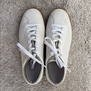 White Rothys Lace Up Sneakers